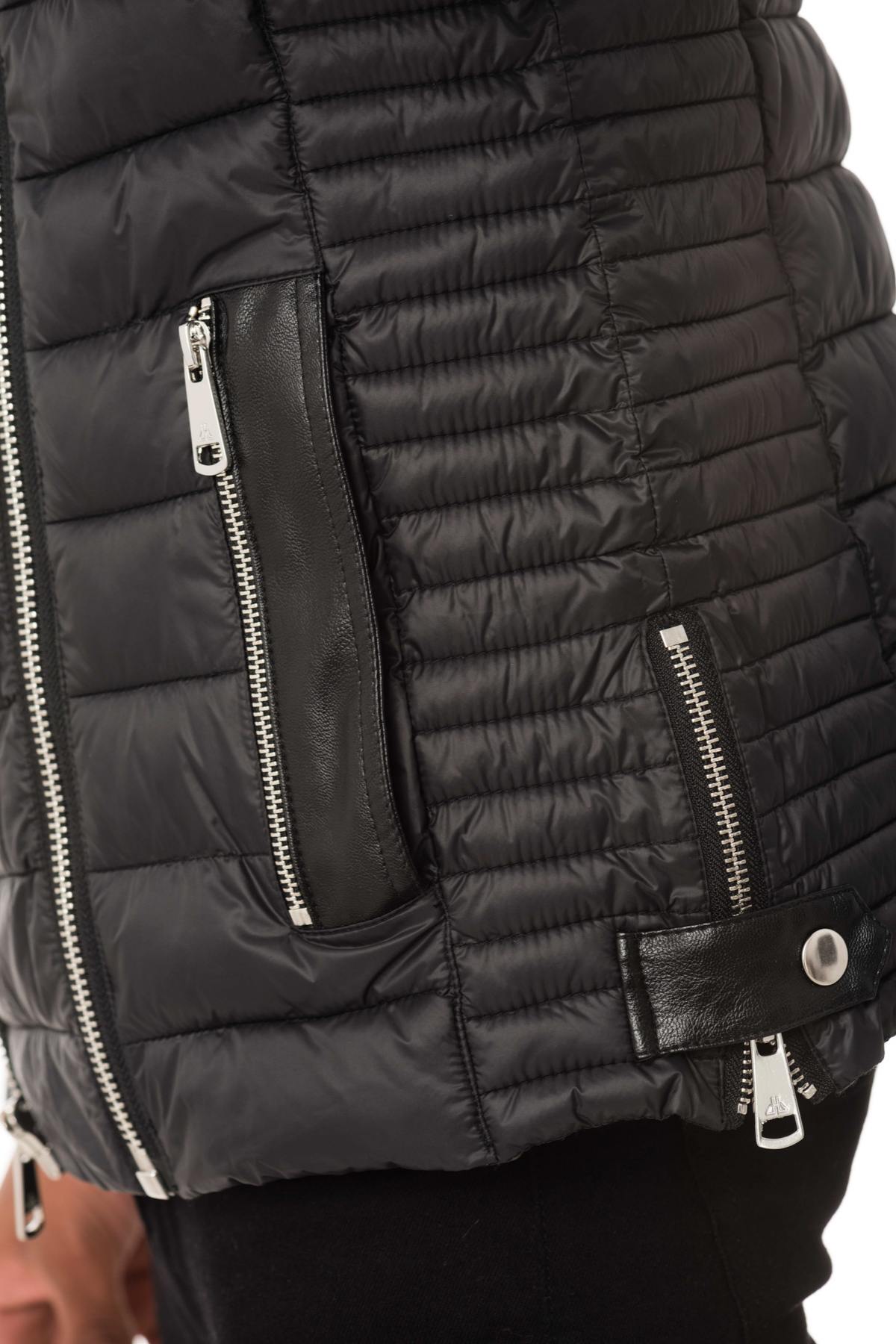 Black and white mid-season jacket - Image n°8