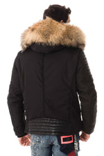 Horspist down jacket with fur collar - Image n°5