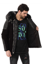 Horspist jacket in silver fur suede - Image n°4