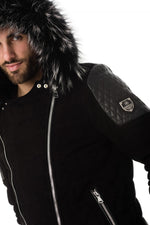Horspist jacket in silver fur suede - Image n°6