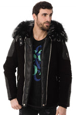 Horspist jacket in silver fur suede - Image n°3