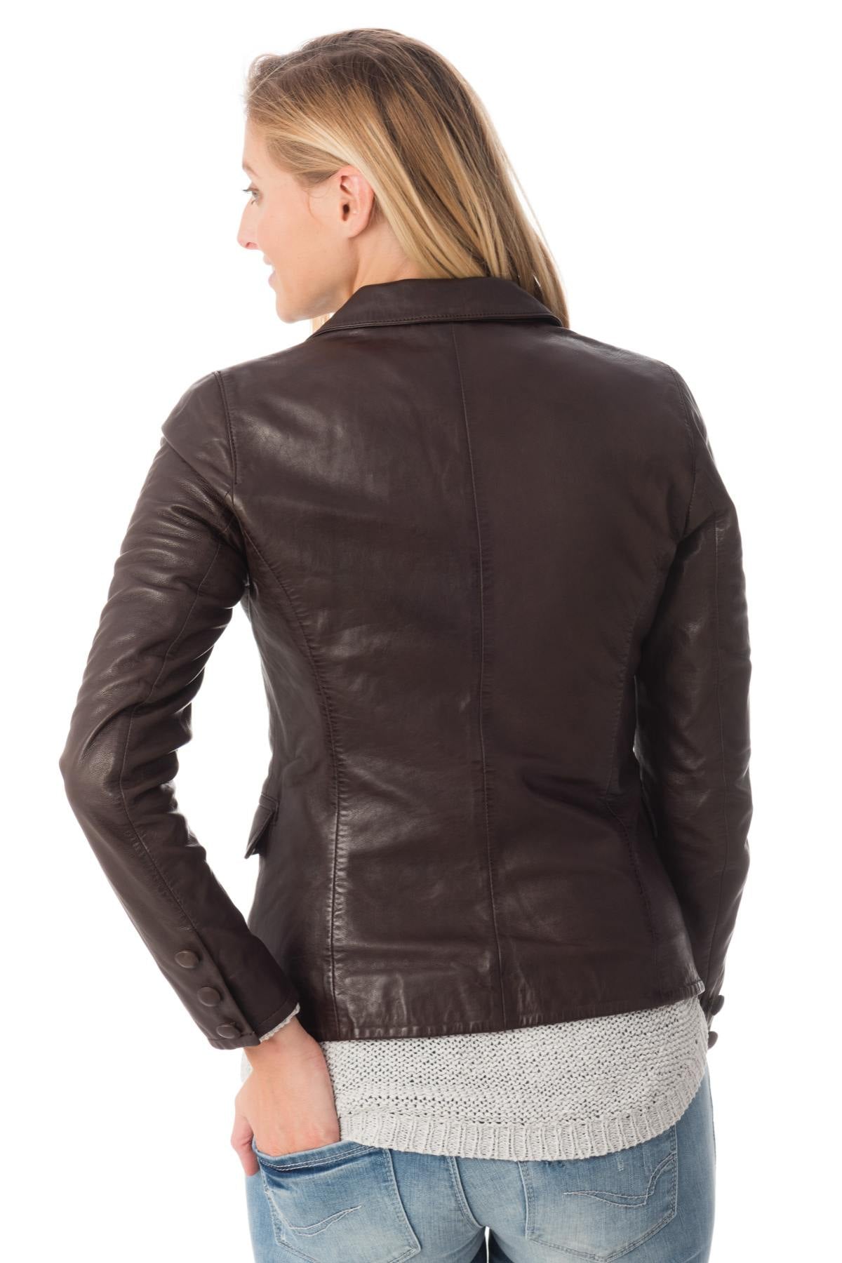 Irina Lamb Women's Jacket Ruby Brown - Image n°4
