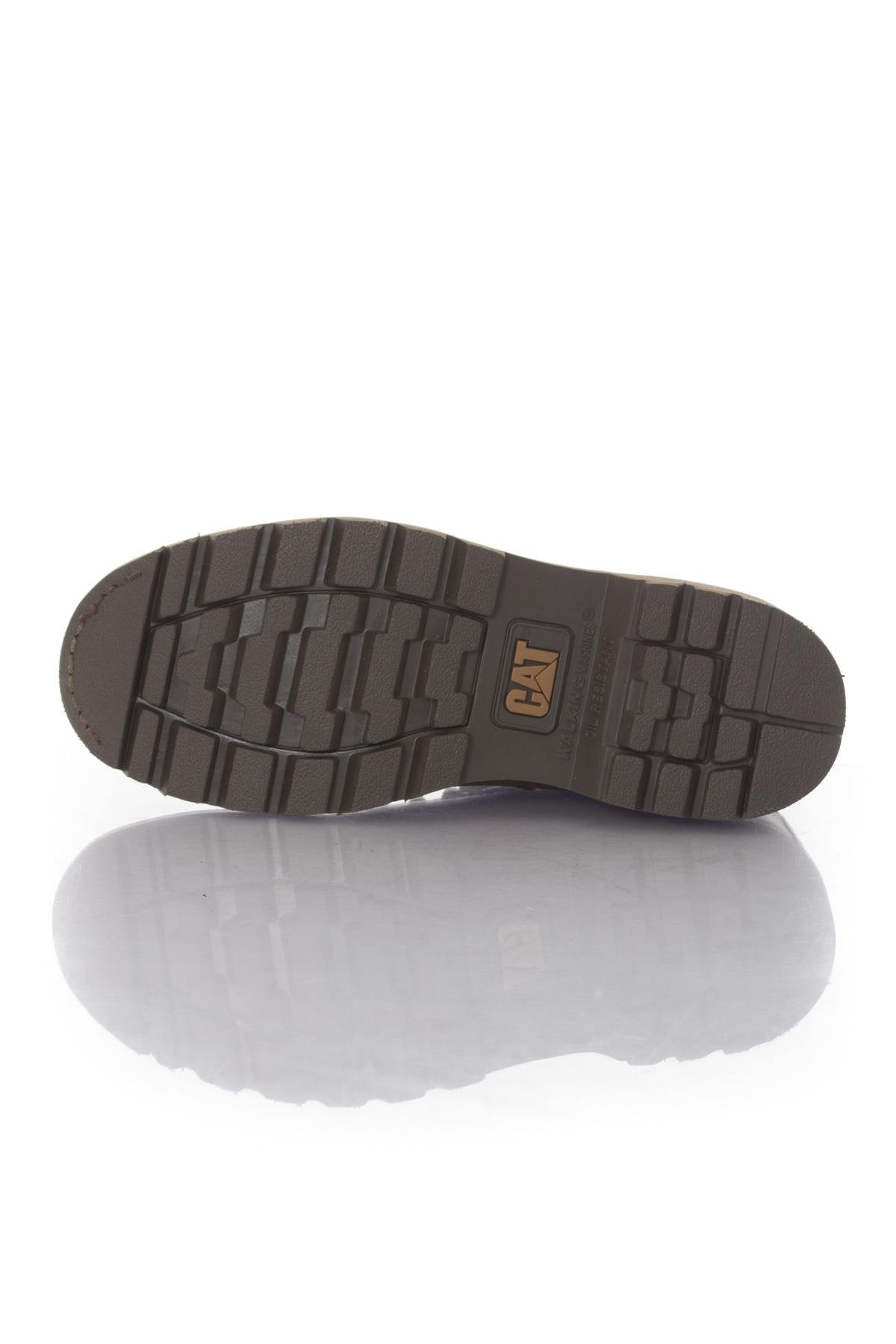 Caterpillar men's burgundy boots - Image n°4