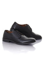 Black leather dress shoes - Image n°1