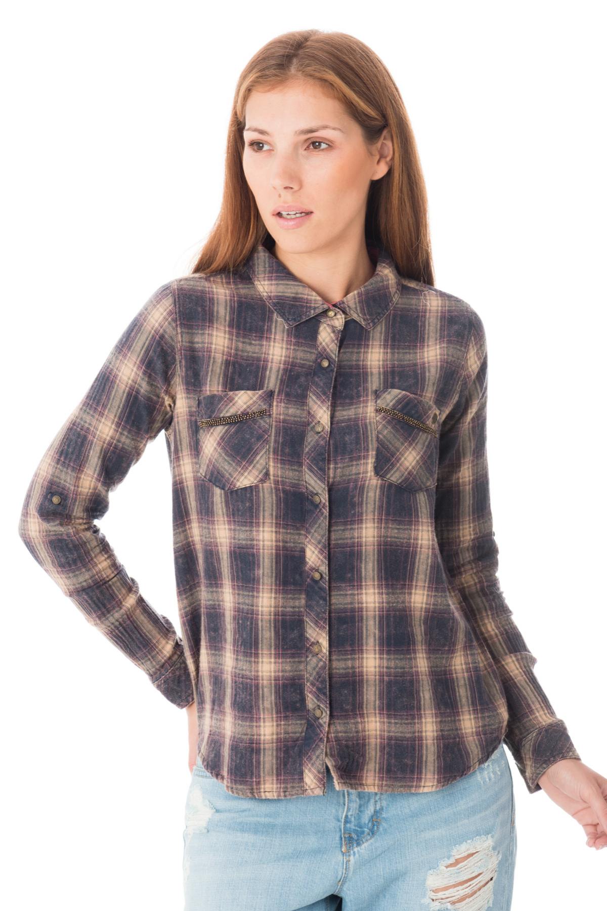  Women's checked shirt - Image n°1