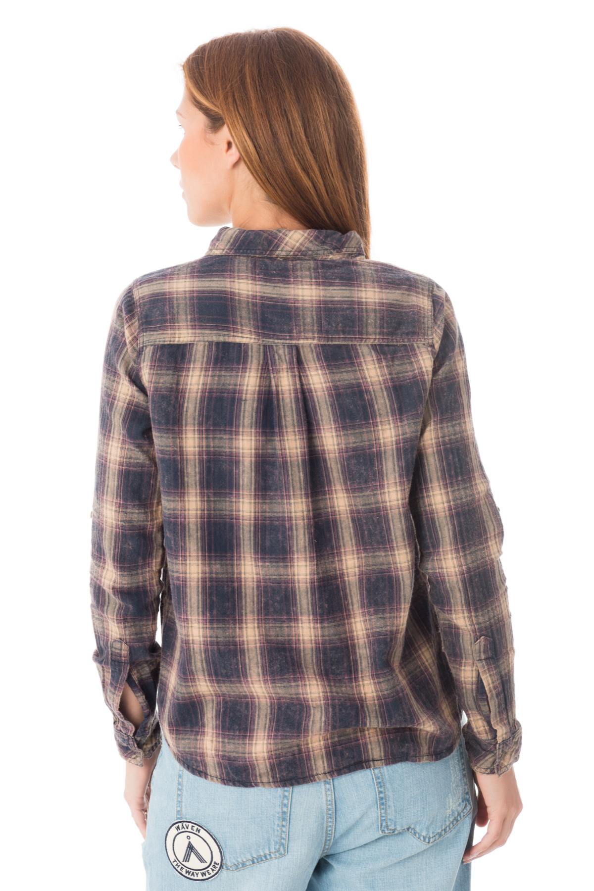  Women's checked shirt - Image n°3