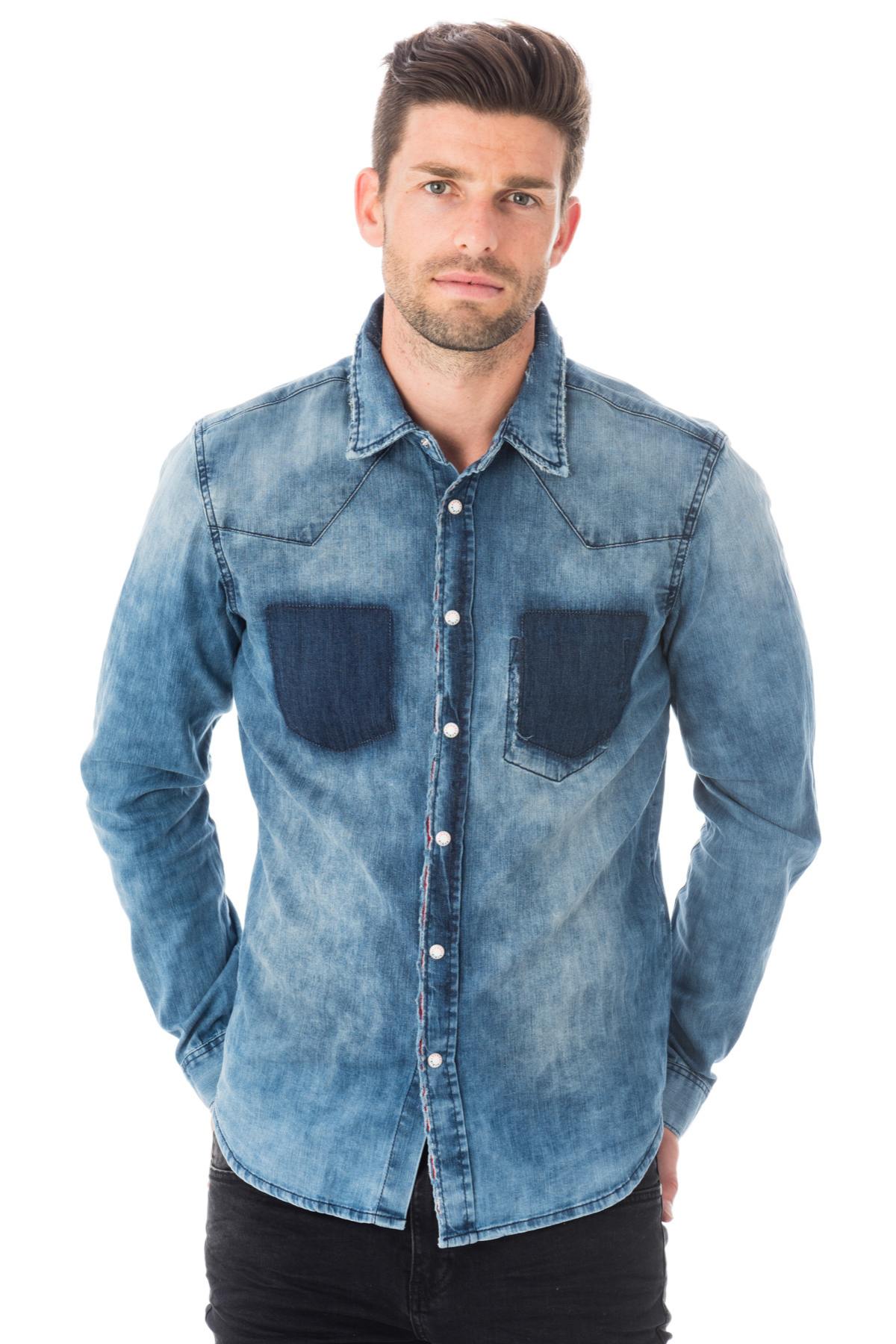 Kaporal men's denim shirt - Image n°1