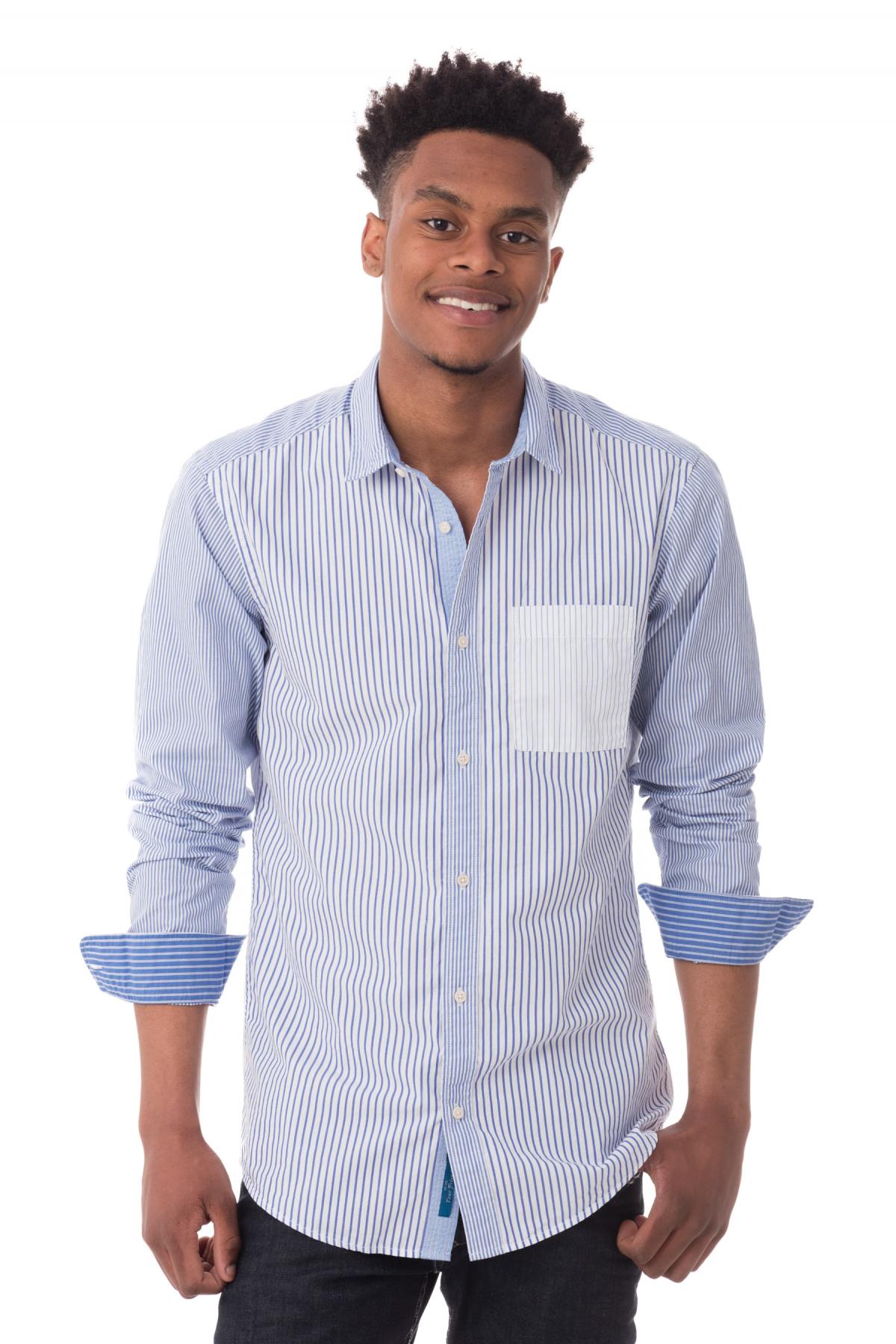 Scotch and Soda men's striped shirt - Image n°1