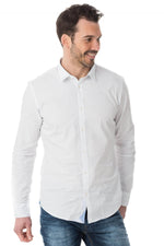 Scotch&soda men's plain white shirt - Image n°1