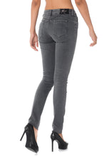  Kaporal women's faded black jeans with sequins - Image n°2