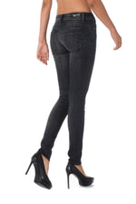 Washed black Kaporal push-up jeans - Image n°2