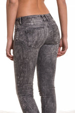 Kaporal Women's Gray Jeans with cotton design - Image n°1