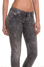 Kaporal Women's Gray Jeans with cotton design - Image n°2