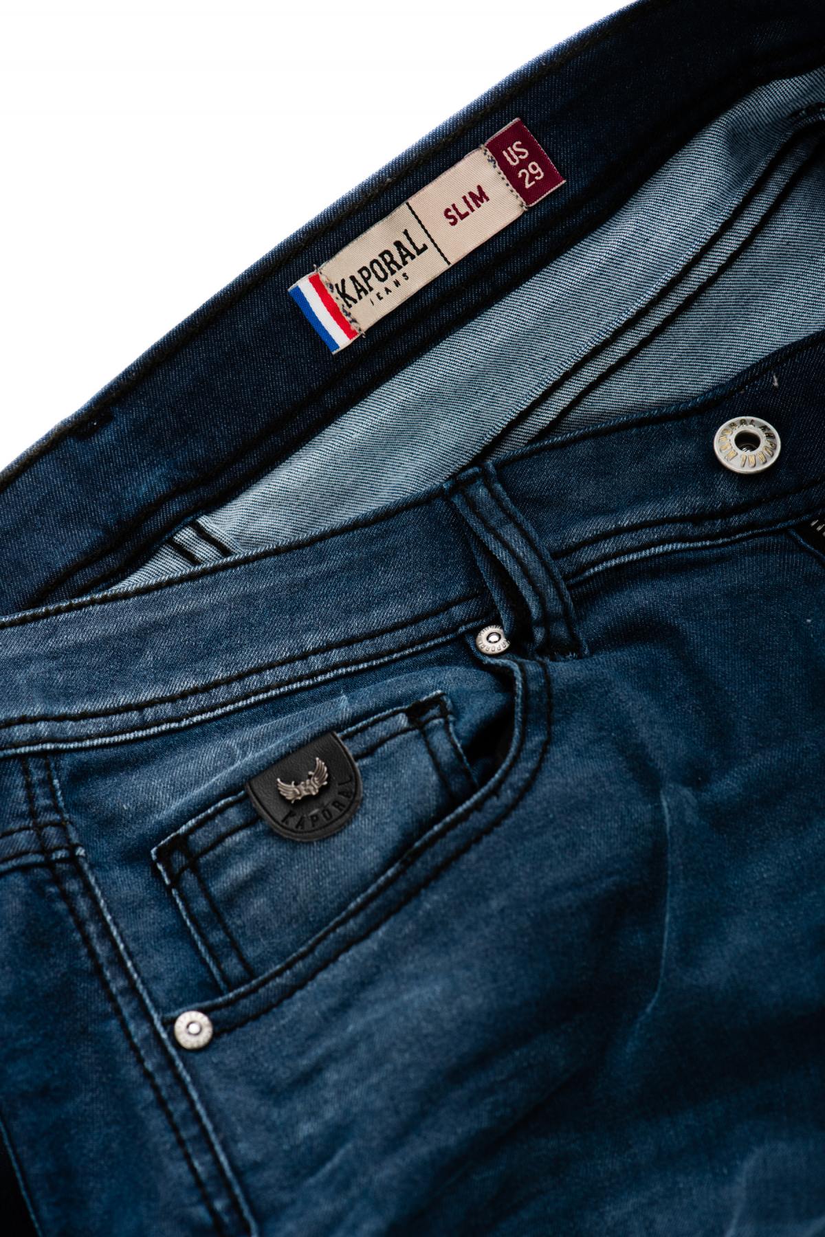 Dark blue stretch jeans Kaporal Men - Image n°4