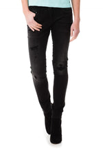 Kaporal black destroyed jeans - Image n°1