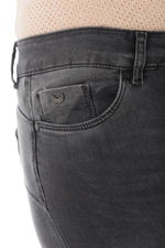 Women's slim gray jeans - Image n°4