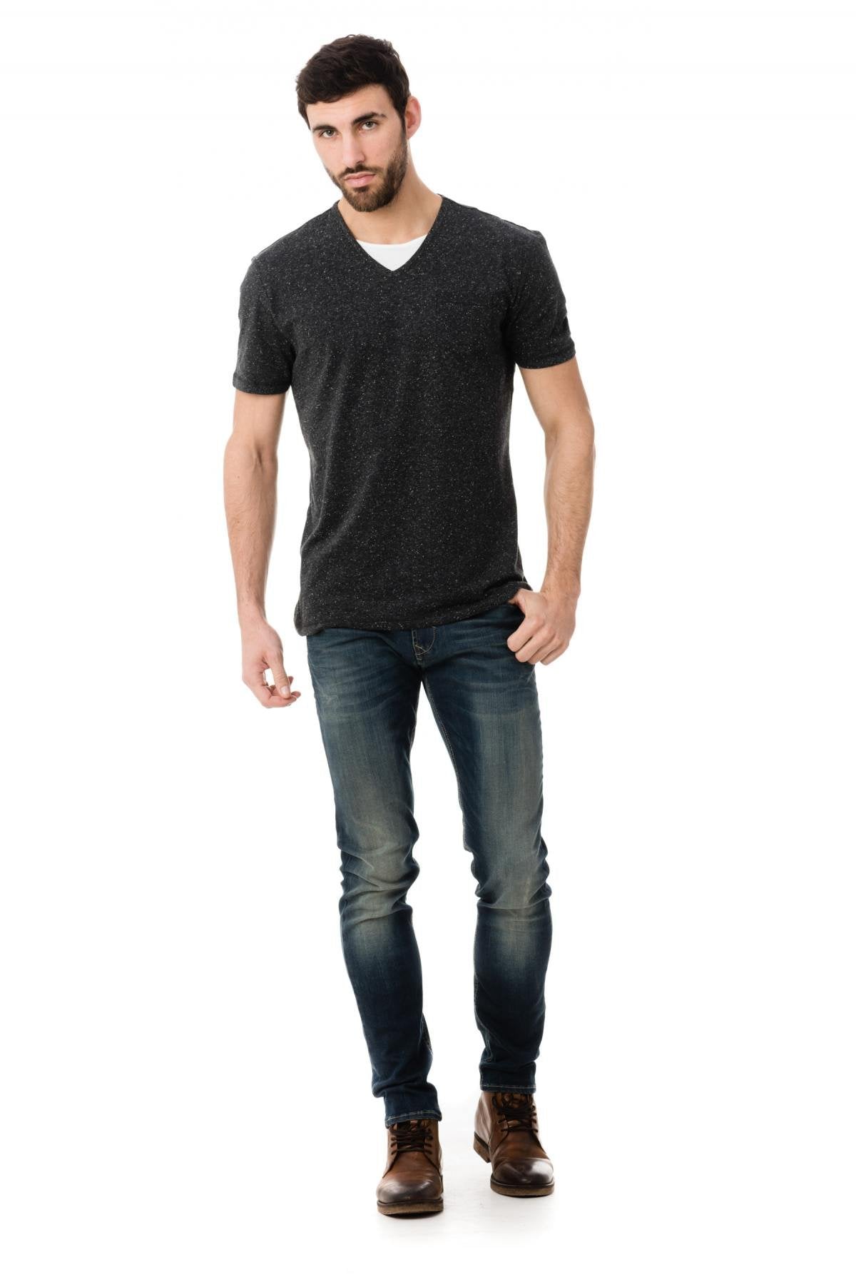 Kaporal jeans for men in faded blue - Image n°3