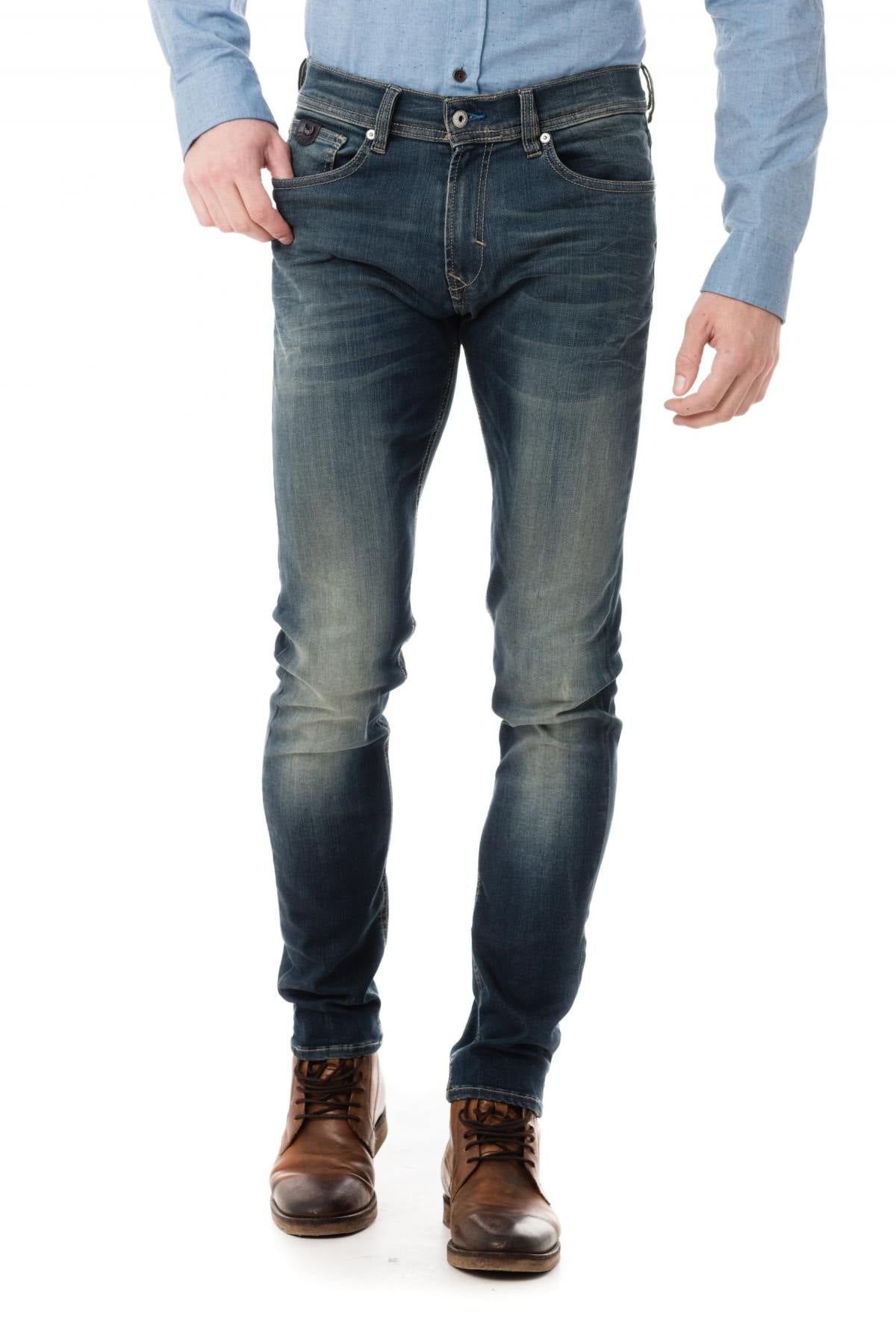 Kaporal jeans for men in faded blue - Image n°4