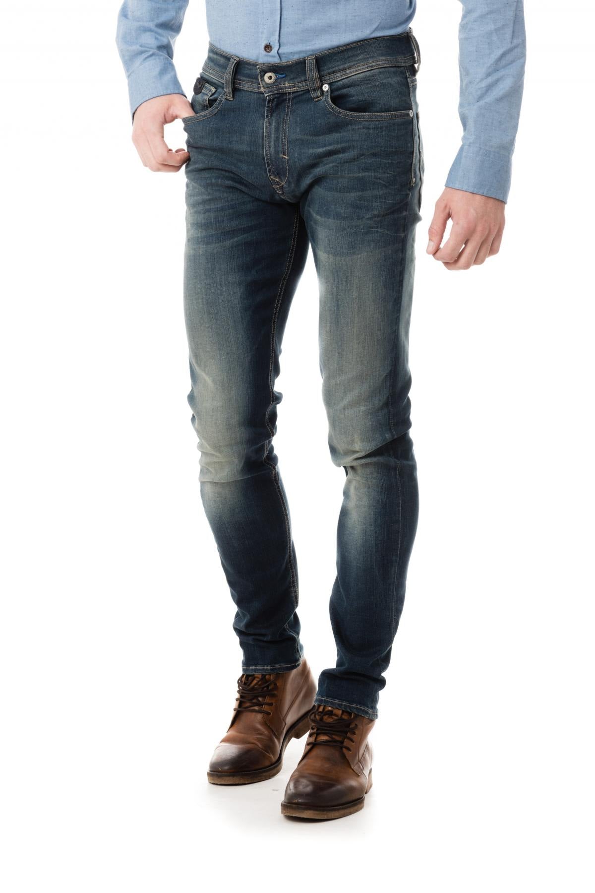 Kaporal jeans for men in faded blue - Image n°1