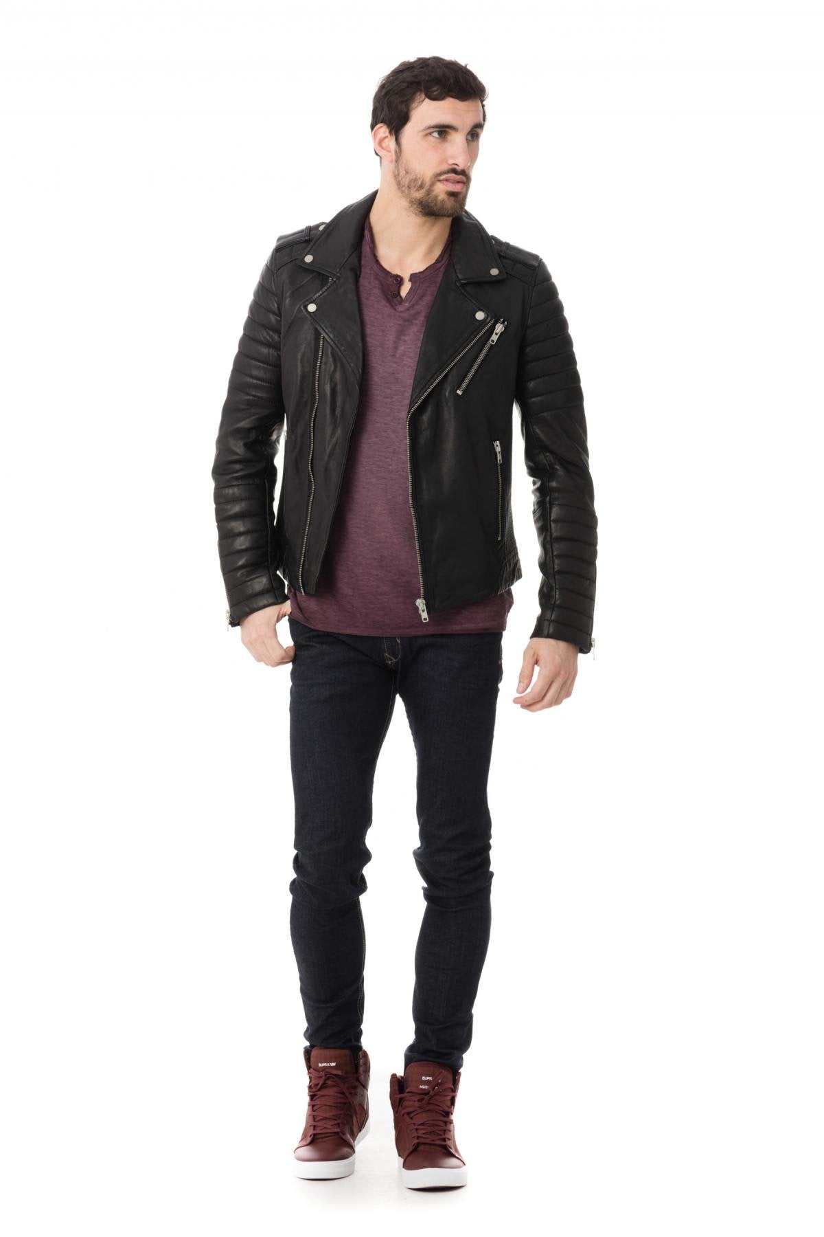 Plain kaporal men's denim pants - Image n°3