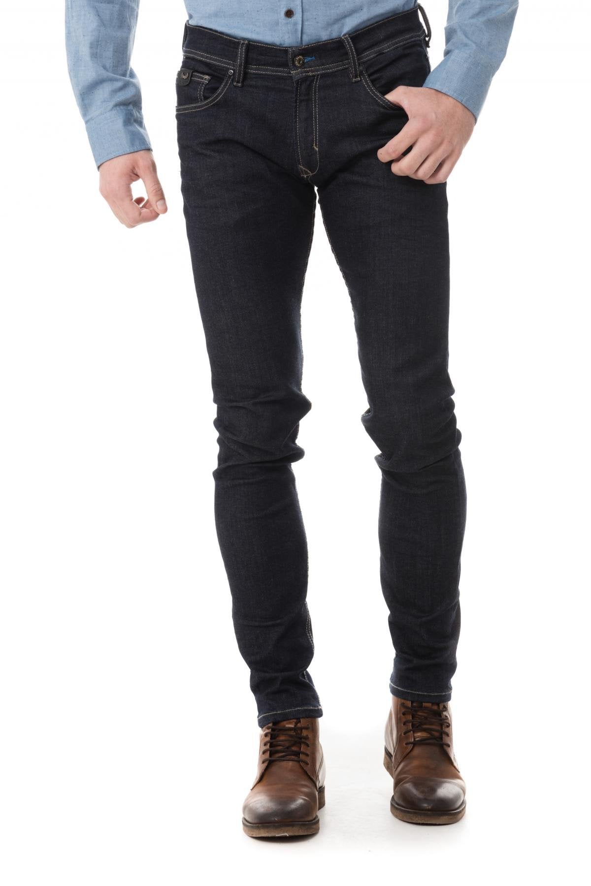 Plain kaporal men's denim pants - Image n°4