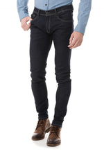 Plain kaporal men's denim pants - Image n°1