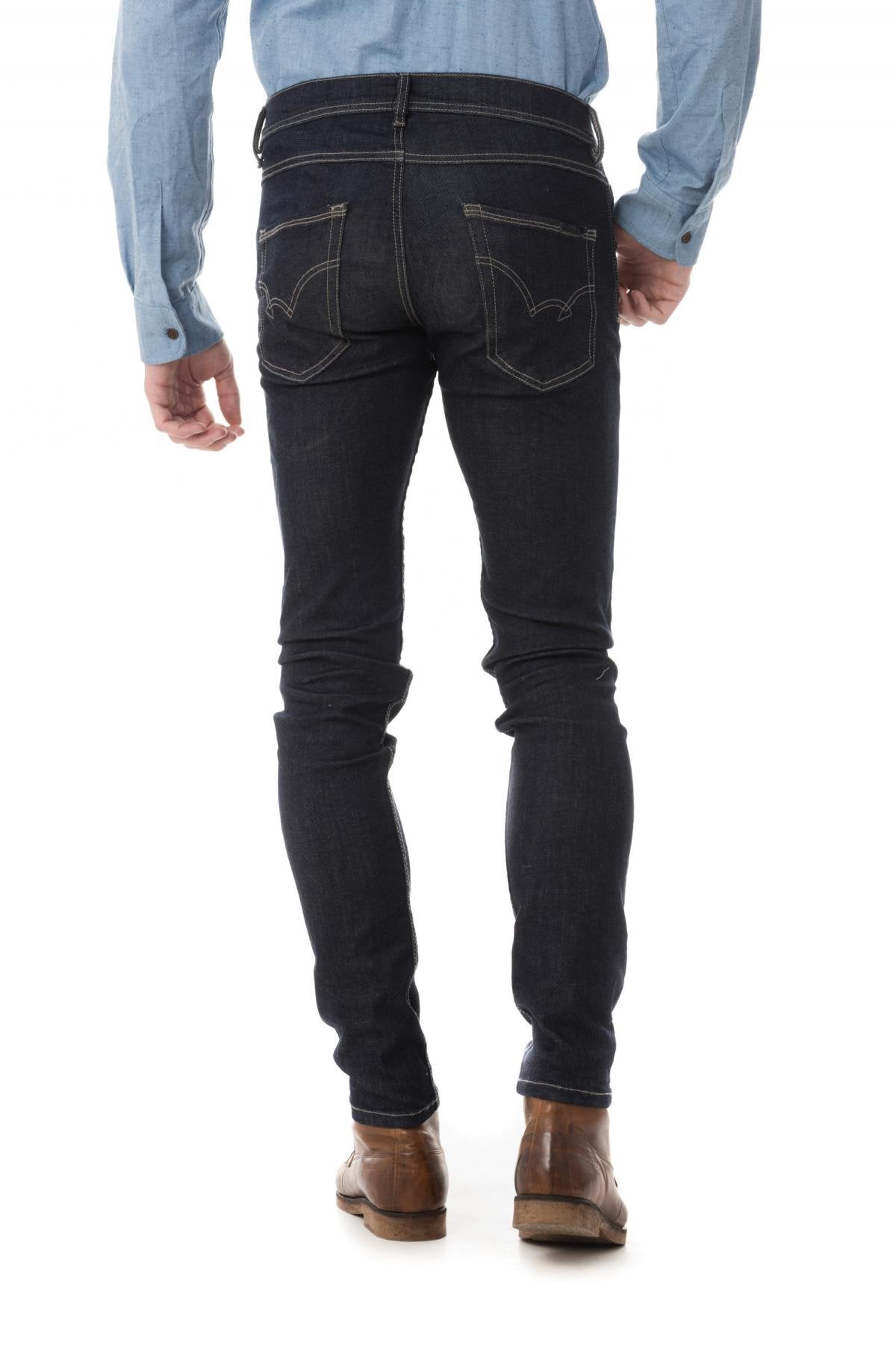 Plain kaporal men's denim pants - Image n°2