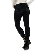 7/8 slim raw blue jeans - Image n°2