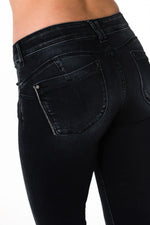 7/8 slim raw blue jeans - Image n°5