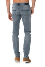 Washed gray slim jeans - Image n°5