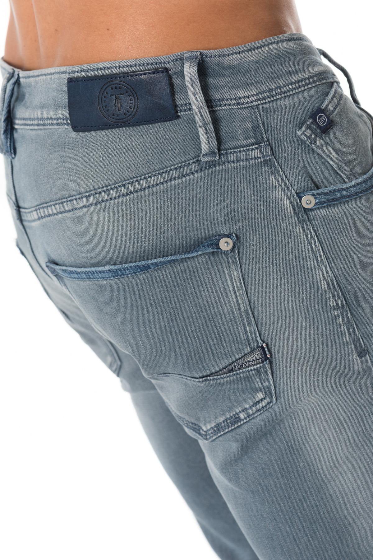 Washed gray slim jeans - Image n°6