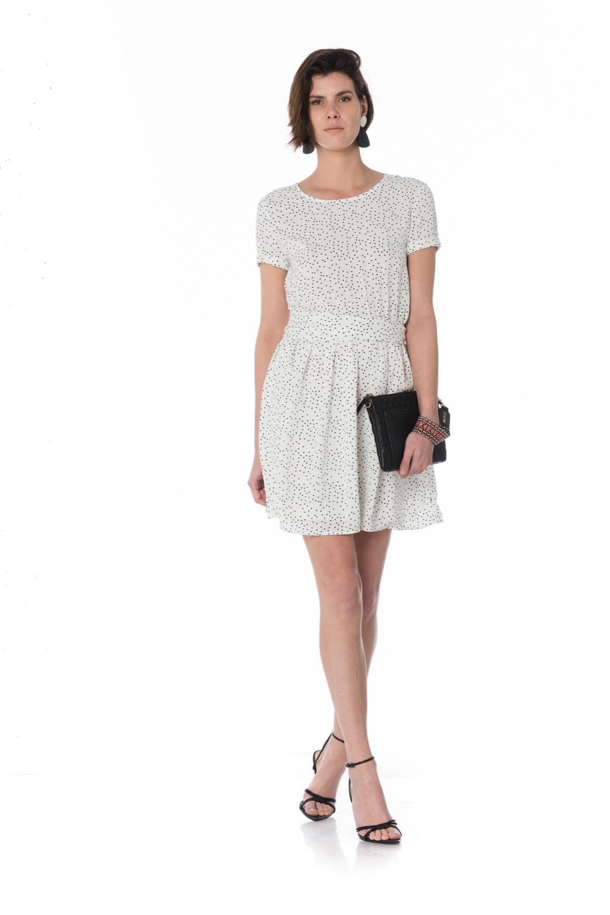 White dress with black dots - Image n°2