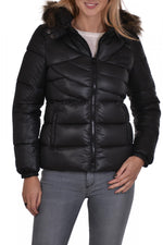 Kaporal women's down jacket in black polyester - Image n°1