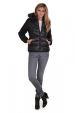 Kaporal women's down jacket in black polyester - Image n°2