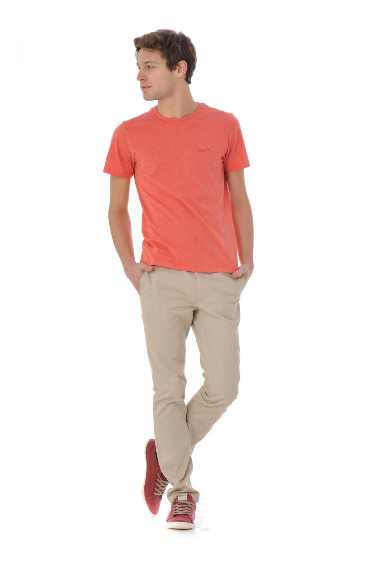 Beige chevignon chinos - Image n°2