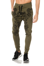 Khaki green jogging pants DWN TWN Matuidi - Image n°1
