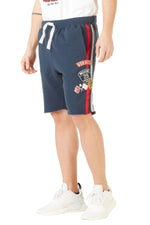 Bermuda shorts blue white red motor - Image n°2