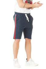 Bermuda shorts blue white red motor - Image n°3
