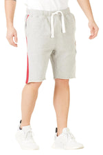 Heather gray cotton Bermuda shorts - Image n°2