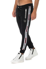 Horspist men's black jogging pants - Image n°1