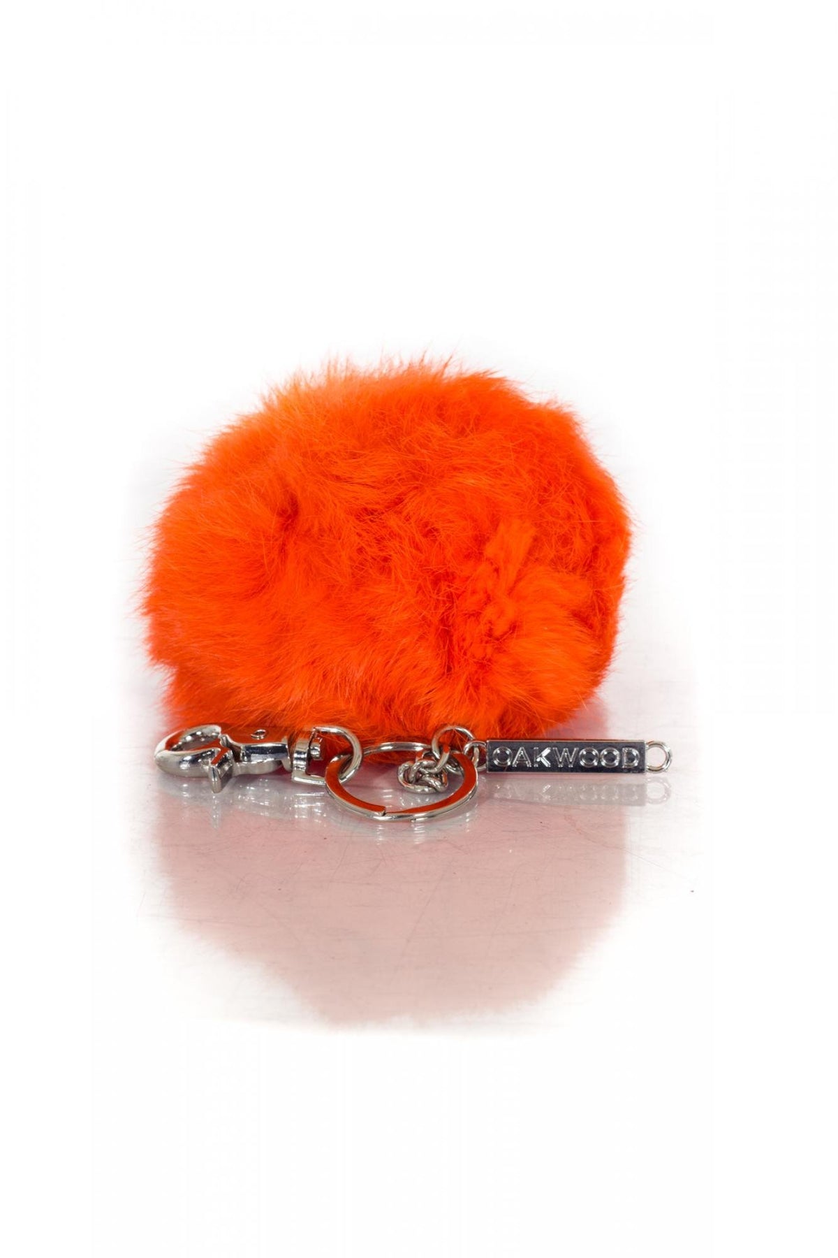 Orange Oakwood key ring for women - Image n°1
