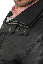 Daytona Black leather jacket for Men - Image n°6