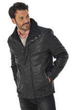 Daytona Black leather jacket for Men - Image n°1