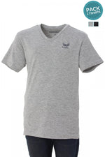 Pack 2 black and gray t-shirts - Image n°1