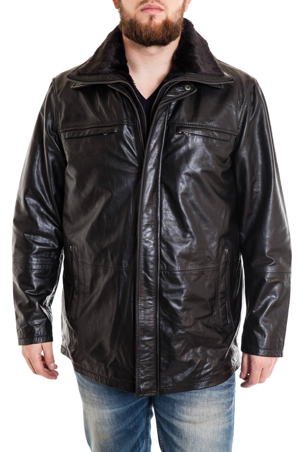 Lucina buffalo leather overjacket Distressed look for Plus Size - Image n°2
