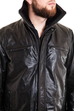 Lucina buffalo leather overjacket Distressed look for Plus Size - Image n°3