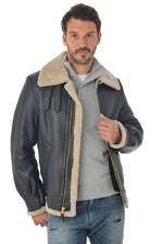 Schott shearling bomber jacket for Men - Image n°5