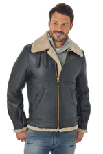 Schott shearling bomber jacket for Men - Image n°1