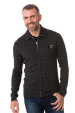 Charcoal high collar vest - Image n°1