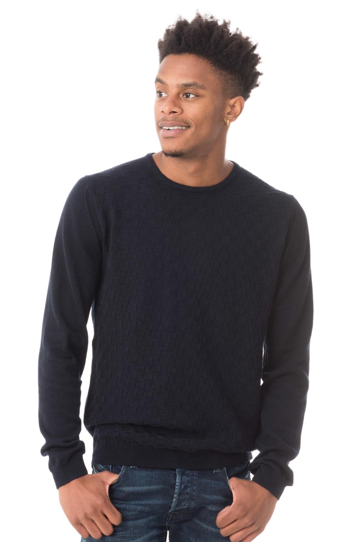 Antony Morato men's navy blue sweater - Image n°1